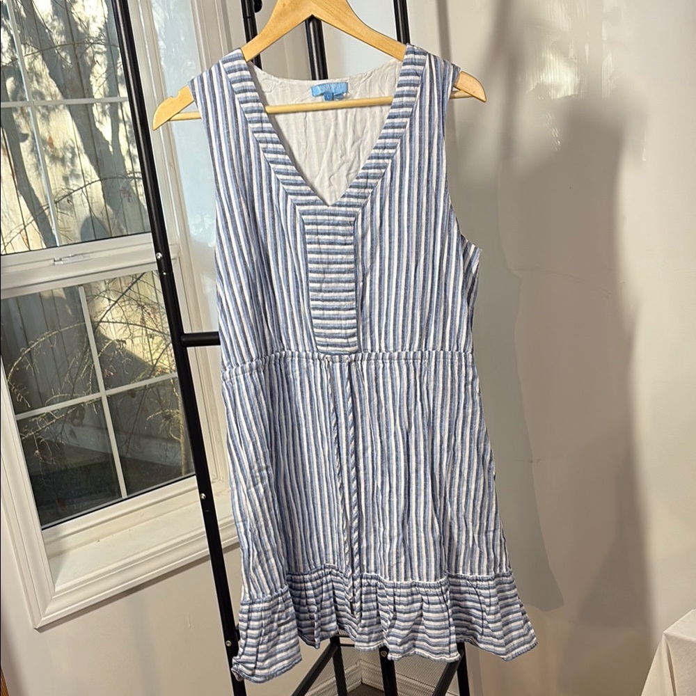 Draper James Striped Sleeveless Dress